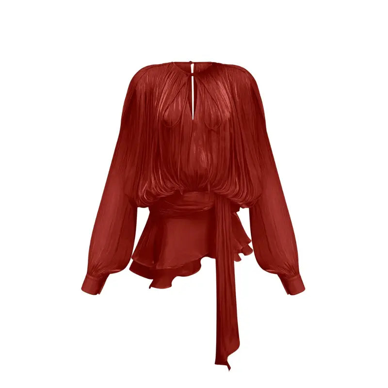 MEYA - Ruffled mini dress with flounces